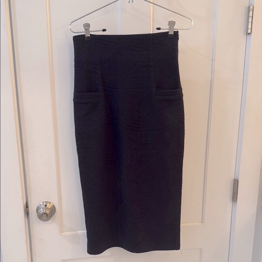 Opening Ceremony High Waist Jacquard Pencil  Skirt